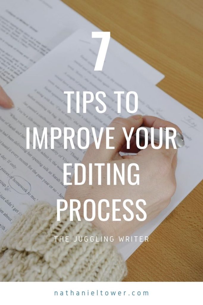7 tips for writers to improve the editing process