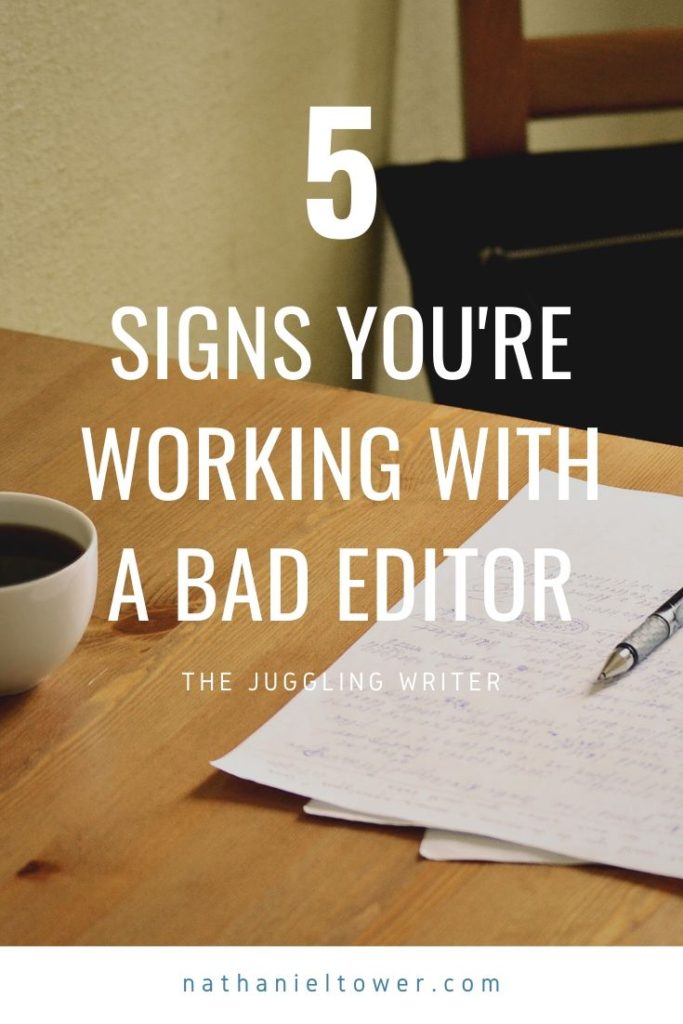 5 signs you're working with a bad editor