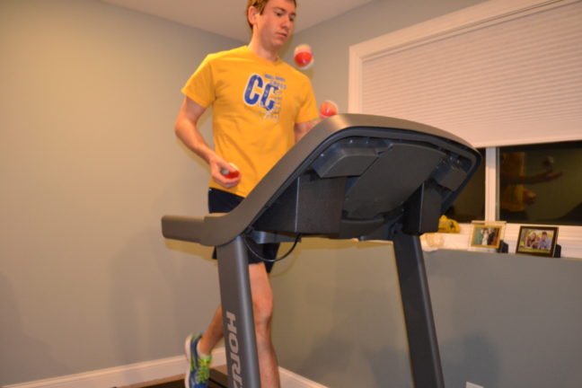treadmill joggling