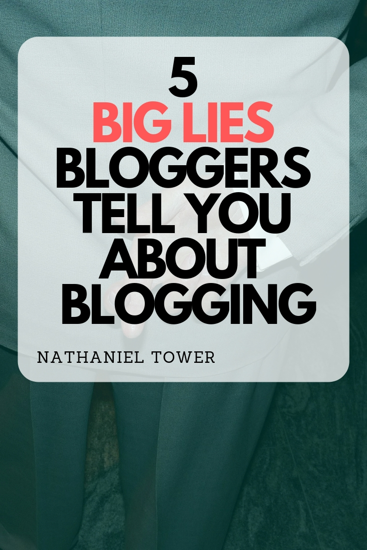 5 Lies Bloggers Tell You About Blogging | Nathaniel Tower