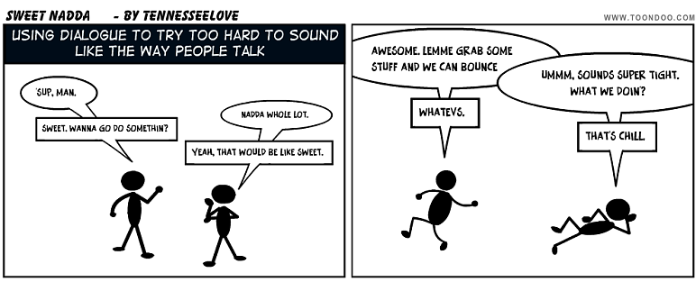 how to write bad dialogue 