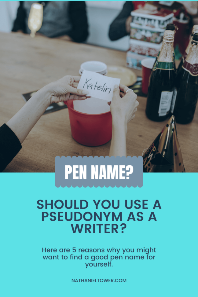 Should you use a pseudonym as a writer