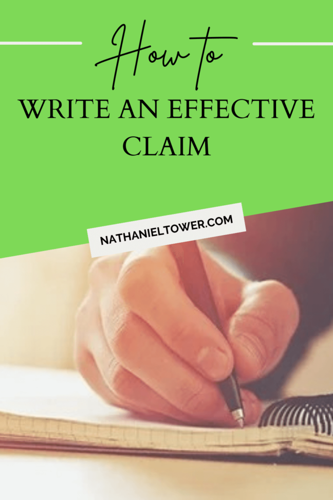 how to write an effective claim